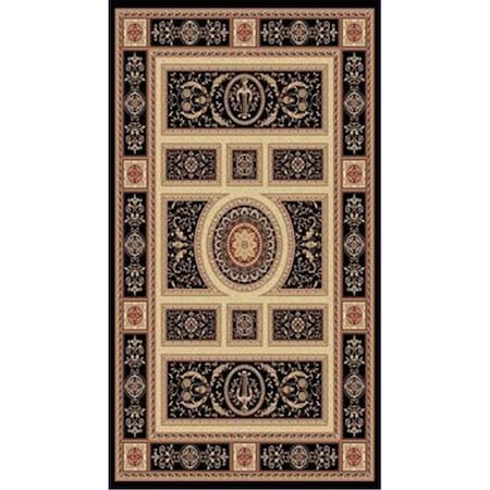 Legacy Rectangular Rug- Black - 2 Ft. 2 In. X 7 Ft. 7 In.